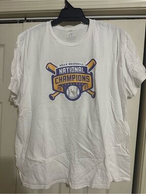 LSU National Champions 2025 White T-Shirt